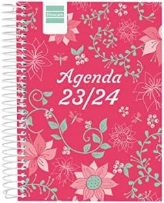Finocam agenda escolar cool 1/8 espiral 1dp floral 2023-2024
