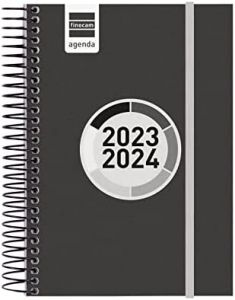 Finocam agenda escolar espir label e8 espiral 1dp negro 2023-2024