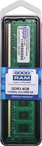 Goodram GR1333D364L9S/4G módulo de memoria 4 GB 1 x 4 GB DDR3 1333 MHz