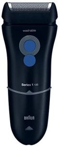 Maquinilla de afeitar eléctrica Braun Series 1, ideal para el primer afeitado, eficaz y cómoda, idea de regalo, 130 s-1 Blue Night