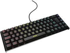 Energy Sistem Gaming Keyboard ESG K4 KOMPACT-RGB Teclado Gamer (69 Teclas, Luces RGB, Cable extraíble, Membrana) - Negro