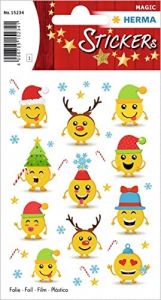 Pegatinas magic emojis navidad