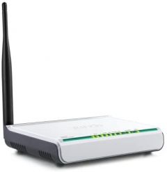Tenda w150d 1t1r 11n adsl2+ modem router, 4 10/100mbps lan ports, 1 x 5dbi fixed antenna,support annex a/b/m, tr-069, pppoe, ppp