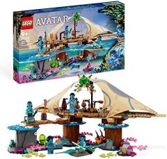 LEGO 75578 Avatar Hogar en el Arrecife de los Metkayina, Pueblo para Construir, Canoa de Juguete, Escenario Pandora, Película Avatar: The Way of Water