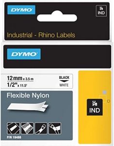 DYMO 12mm RHINO Flexible Nylon Tape cinta para impresora de etiquetas D1