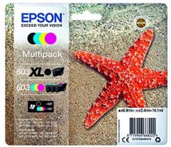 Epson 603 XL cartucho de tinta 1 pieza(s) Original Alto rendimiento (XL) Negro, Cian, Magenta, Amarillo