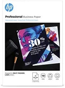 HP Papel para uso empresarial profesional , satinado, 180 g/m2, A4 (210 x 297 mm), 150 hojas