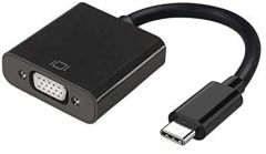 AISENS Conversor USB-C a VGA, USB-C/M - HDB15/H, Negro, 15cm
