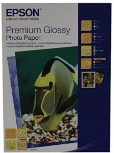 Epson papel premium glossy photo 255g- 20 hojas de a4