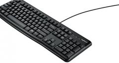 Logitech K120 Corded Keyboard teclado USB QWERTY Internacional de EE.UU. Negro