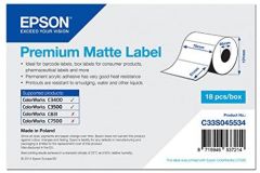 Epson Premium Matte Label - Die-cut Roll: 76mm x 51mm, 650 labels