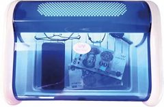 QUICK MEDIA QMEUV4 - Esterilizador Let UVc, Caja Desinfectante de Óptima Capacidad 7 l para Smartphone, Llaves, Gafas, Dinero, Joyas
