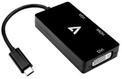 V7 V7UC-VGADVIHDMI-BLK Adaptador gráfico USB 3840 x 2160 Pixeles Negro