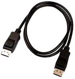 V7 Cable de vídeo negro Pro DisplayPort macho a DisplayPort macho 1m