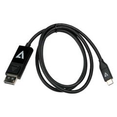 V7 V7UCDP-2M cambiador de género para cable USB Type-C 3.2 Gen 1 DisplayPort Negro