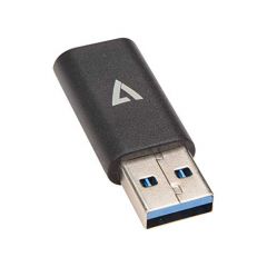 V7 V7USB3AC cambiador de género para cable USB A USB C Negro