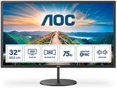 AOC V4 Q32V4 pantalla para PC 80 cm (31.5") 2560 x 1440 Pixeles 2K Ultra HD LED Negro