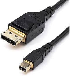 StarTech.com Cable Adaptador de 2m Mini DisplayPort a DisplayPort 1.4 Certificado por VESA - HDR de 8K 60Hz HBR3 - Cable mDP a Super UHD a DP 1.4 - Ultra HD 4K 120Hz - Cable de Vídeo para Monitor