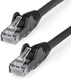 StarTech.com Cable de 10m CAT6 Ethernet - LSZH - Cable de Red RJ45 UTP de 10Gb - 650MHz - PoE de 100W - Latiguillo Snagless con Alivio de Tensión - sin Enganche - ETL - Negro