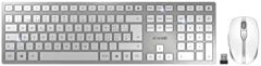 CHERRY DW 9100 SLIM teclado Ratón incluido RF Wireless + Bluetooth QWERTY Inglés de EE. UU. Plata