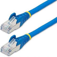 StarTech.com Cable de 1m de Red Ethernet CAT6a - Azul - Low Smoke Zero Halogen (LSZH) - 10GbE - 500MHz - PoE++ de 100W - Snagless sin Pestillo - RJ-45 - Cable de Red S/FTP