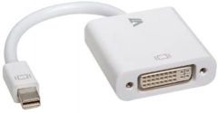 V7 Adattatore video bianco da Mini DisplayPort maschio a DVI-D maschio