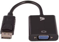 V7 Adattatore video nero da DisplayPort maschio a VGA femmina