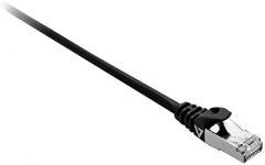 V7 Cable negro Cat7 blindado y laminado (SFTP) con conector RJ45 macho a RJ45 macho 5m 16.4ft