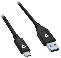 V7 1M USB 2.0 (m) a USB-C (m) Cable - Negro