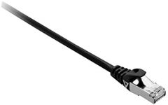 V7 Cable negro Cat7 blindado y laminado (SFTP) con conector RJ45 macho a RJ45 macho 1m 3.3ft
