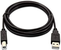V7 Cable USB negro con conector USB 2.0 A macho a USB 2.0 B macho 2m 6.6ft