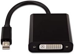 V7 Adattatore video nero da Mini DisplayPort maschio a DVI-D maschio