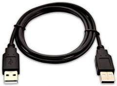 V7 USB-A (macho) a USB-A (macho) de 1 m - Color negro