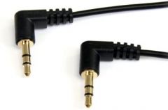 StarTech.com Cable de 91cm de Audio Estéreo 3,5mm Delgado de Ángulo Recto Acodado - Macho a Macho