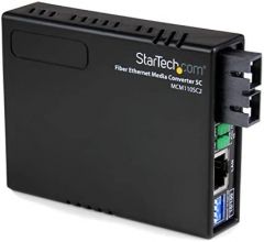 StarTech.com Conversor de Medios Ethernet RJ45 a Fibra Óptica Multimodo SC - 2Km