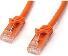 StarTech.com Cable de Red Ethernet Cat6 Sin Enganche de 5m Naranja - Cable Patch Snagless RJ45 UTP