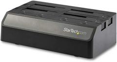 StarTech.com Base de Acoplamiento USB 3.1 de 4 Bahías SATA - Docking Station USB de Discos Duros o SSD SATA III de 2,5/3,5" - de Intercambio en Caliente - Carga Superior