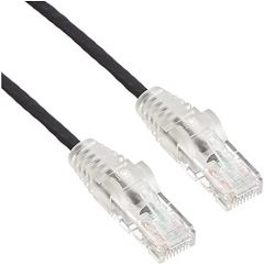 StarTech.com Cable Cat6 de 1m - Delgado - con Conectores RJ45 sin Enganches - Negro