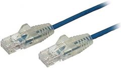 StarTech.com Cable Cat6 de 1m - Delgado - con Conectores RJ45 sin Enganches - Azul
