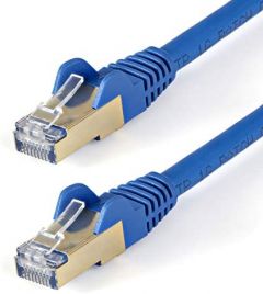 StarTech.com Cable de 1,5m de Red Ethernet Cat6a Aqua sin Enganches con Alambre de Cobre