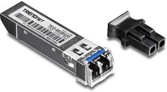 Trendnet TEG-MGBS20 convertidor de medio 1250 Mbit/s 1310 nm Monomodo Negro, Acero inoxidable