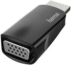 Hama 00200344 cambiador de género para cable HDMI VGA Negro