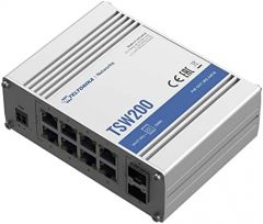 Teltonika TSW200 switch No administrado Gigabit Ethernet (10/100/1000) Energía sobre Ethernet (PoE) Aluminio
