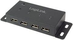 LogiLink UA0141A hub de interfaz 480 Mbit/s Negro