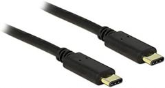 DeLOCK 2m, 2xUSB2.0-C cable USB USB 2.0 USB C Negro
