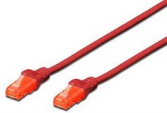 Digitus DK-1614-100/R cable de red Rojo 10 m Cat6 U/UTP (UTP)