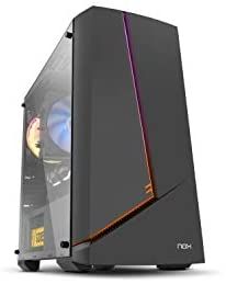 Nox Infinity Alpha - NXINFTYALPHA - Caja PC, Mini Torre, Rainbow ARGB, Color Negro