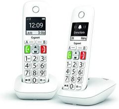 Gigaset E290 Duo Teléfono DECT/analógico Identificador de llamadas Blanco