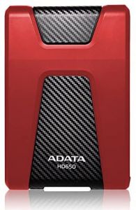 ADATA DashDrive Durable HD650 disco duro externo 1 TB Rojo