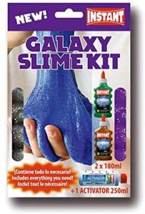 Estuche galaxy slime mini kit 2 colas + activador instant 18941
